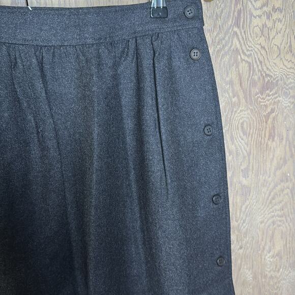 Vintage NWT Umberto Ginocchietti Women's Dark Charcoal Maxi Skirt - Picture 3 of 7